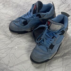 Jordan Men's Light Blue Suede & Mesh Sneakers, used ,size 7